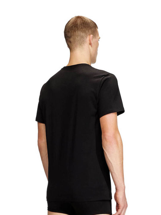 Diesel Men's Undershirts Short-sleeved Black 3Pack