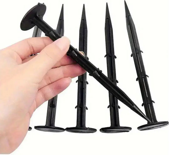 Set 100 Agrotextile Spinning Nails Zola Plastic Length 12.5 Cm Black