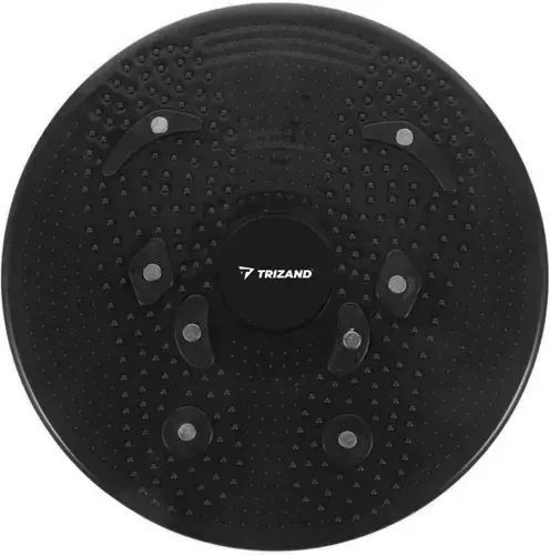 Trizand Balance Scheibe Schwarz 24.5x2.5cm mit Durchmesser 24.5cm 1Stück