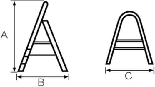 Bormann Pro BHL9005 Ladder Aluminum with 4+1 Steps 178pcs