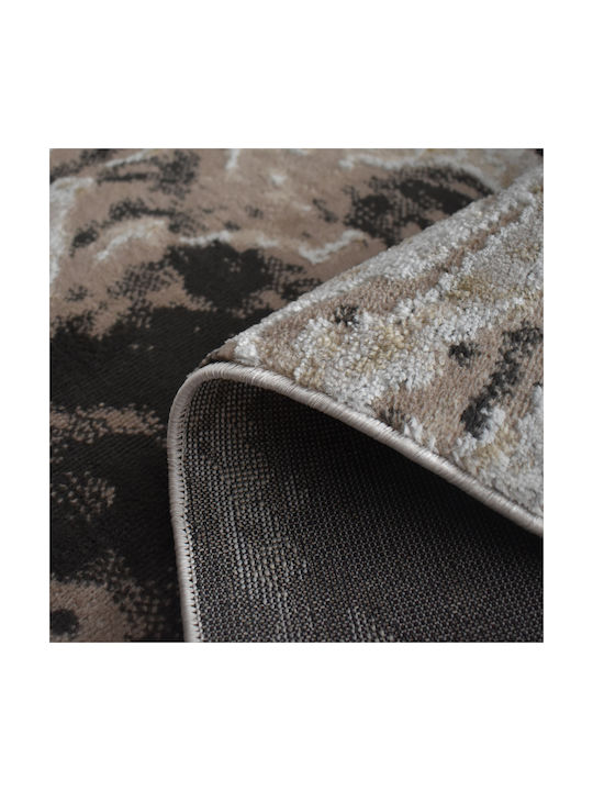 Saray Home Springs Modern Bedroom Rugs Set Ivory-Dark Grey SPG09 SET 3pcs
