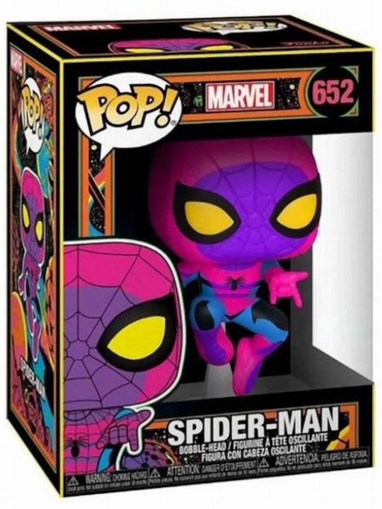 Funko Pop! Marvel: Spider-Man (Blacklight) Bobble-Head & Glows in the Dark Special Edition Funko Pop! Marvel: Spider-Man (Blacklight) Bobble-Head & Glows in the Dark Special Edition