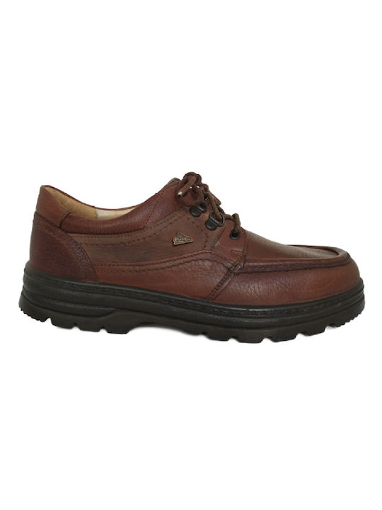 Boxer Men's Leather Casual Shoes Brown