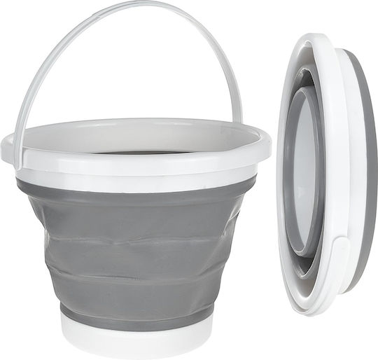 Geko Foldable Silicone Mop Bucket Capacity 10lt Gray