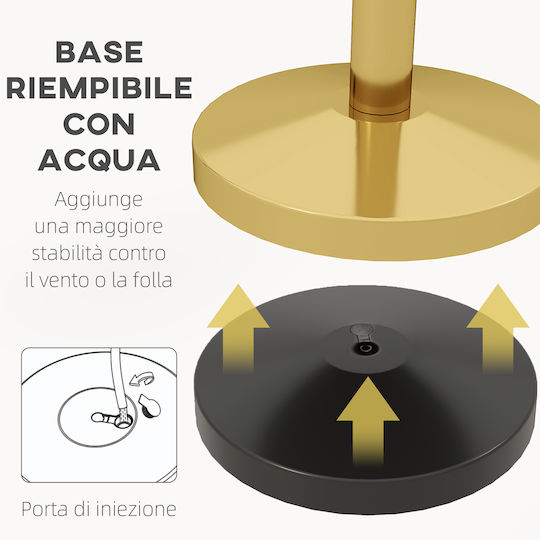 HomCom Χρυσό 1.5mx96cm E11-004V00GD