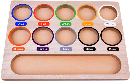 Jokomisiada Sorter Learning Colors Montessori Lernspiel Wissen aus Holz