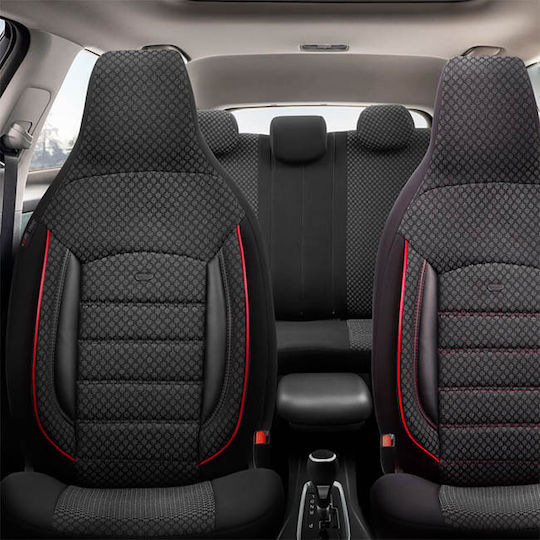 Auto Gs Σετ Καλύμματα Αυτοκινήτου 11τμχ Βαμβακερά Sport Μαύρα