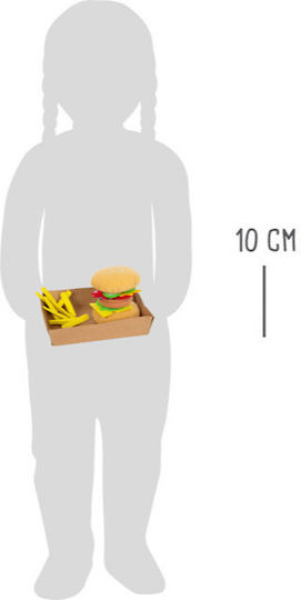 Legler Joc de gătit / Ustensile de bucătărie Hamburger cu cartofi prăjiți