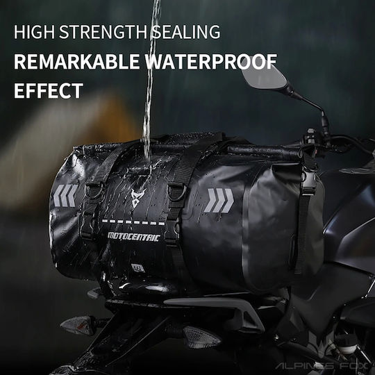 Motorcycle Tail Bag Waterproof 46L In Black Color
