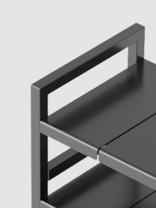 Cupboard Shelf Metal 53x48.5cm Black