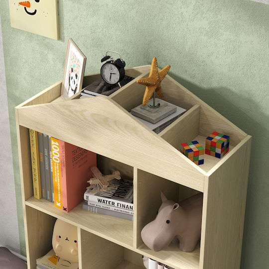 Bücherregal Boden Weiß 80x30x140.5cm