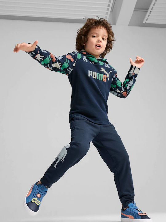 Puma Kids Sweatshirt with Hood Blue