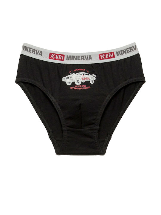 Minerva Set of Kids' Briefs Grey-graphite-marine