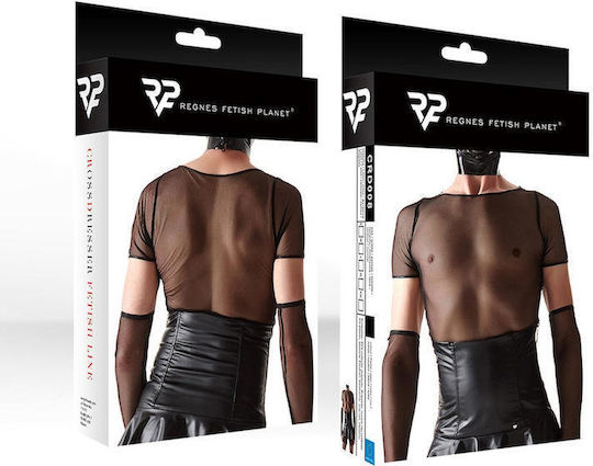 Men's Erotic Underwear Regnes Crd008 Black T-shirt M