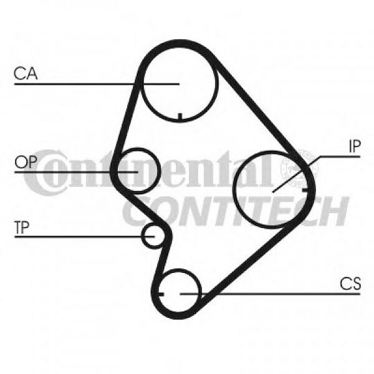 Toyota Hiace III Verteilungssatz YH7 LH6 LH7 LH5 YH5 YH6 Contitech CT723K1