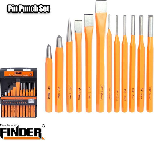 Finder Drilling Set 196143 Hand Tool Set 12pcs