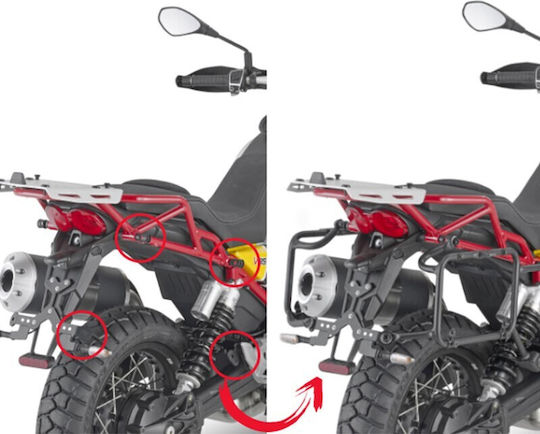 Givi Side Mounts for Peugeot Trekker for Yamaha TT V85 TT 2019 for OBK Moto Guzzi 2019