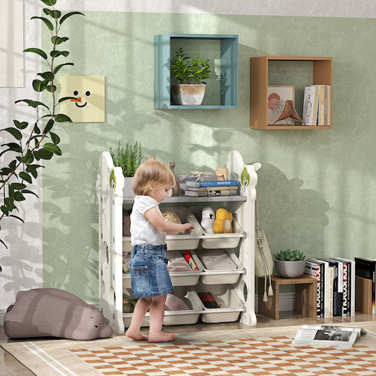 Aiyaplay Σύστημα Αποθήκευσης Παιχνιδιών Μπεζ 77x42x94cm