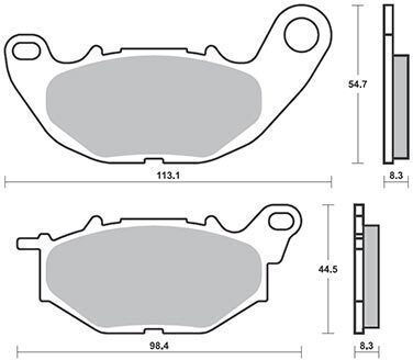SBS Τακάκια Μοτοσυκλέτας Εμπρός για Yamaha TT / X-MAX