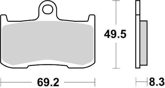 Brembo Motorradbremsbeläge Vorderseite für Triumph Geschwindigkeitsdreifach