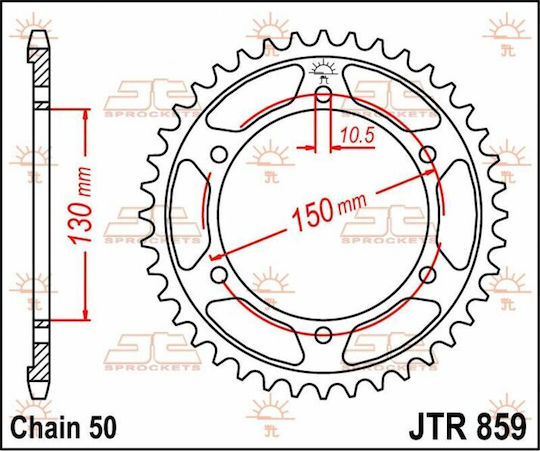 JT Sprockets Pinion spate pentru Yamaha Magazin online / GTS 1000 / Magazin online GTS