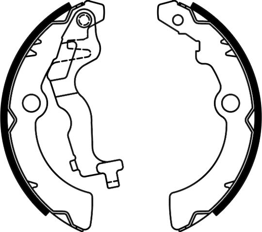 Set Brake Shoes Suzuki Alto Ha25 Ha35 Abe C01061abe