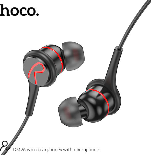 Hoco Dm26 In-ear Handsfree Ακουστικά με Βύσμα 3.5mm Μαύρο