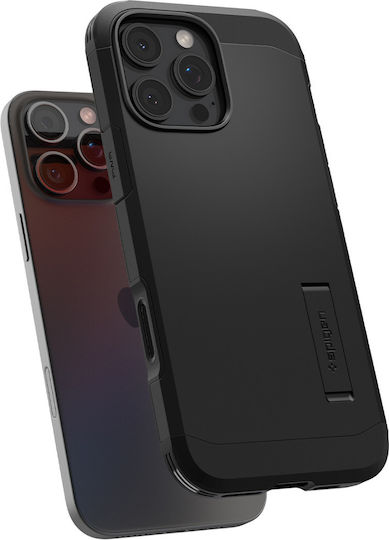 Spigen Tough Umschlag Rückseite Silikon 2mm Schwarz (iPhone 17 Pro / iPhone 16 Pro)
