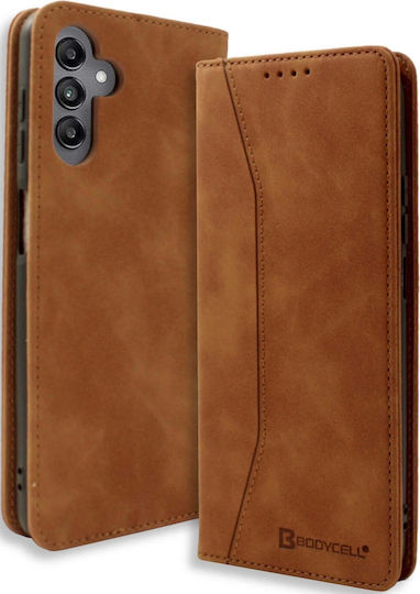 Bodycell Книга Изкуствена кожа / Кожа Кафяв (SAMSUNG M35 5G)
