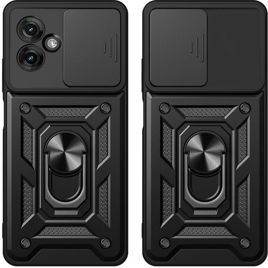 Tech-Protect Camshield Pro Задна корица Силикон / Пластмаса Черен (Moto G55)