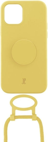 Just Elegance PopGrip Back Cover Silicone Yellow (iPhone 11 Pro)