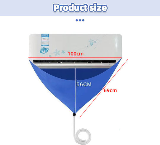 Reusable cleaning cover set for indoor air conditioning unit with brush - cloth and gloves Indoor Unit Cleaning Cover Air Conditioner