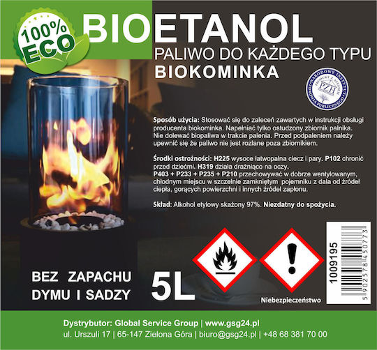 Bio Alcohol Bio Ethanol Bio Fuel Bio Fireplace 5l