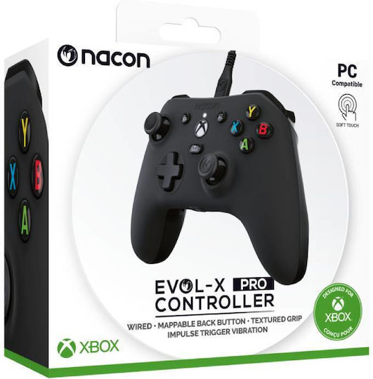 Nacon Ενσύρματο Gamepad για PC / Xbox One / Xbox Series Μαύρο