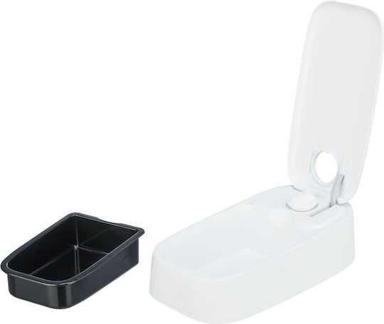 Trixie Automatic Plastic Feeder for Dog & Cat with Base 300ml 24cm in Black Color
