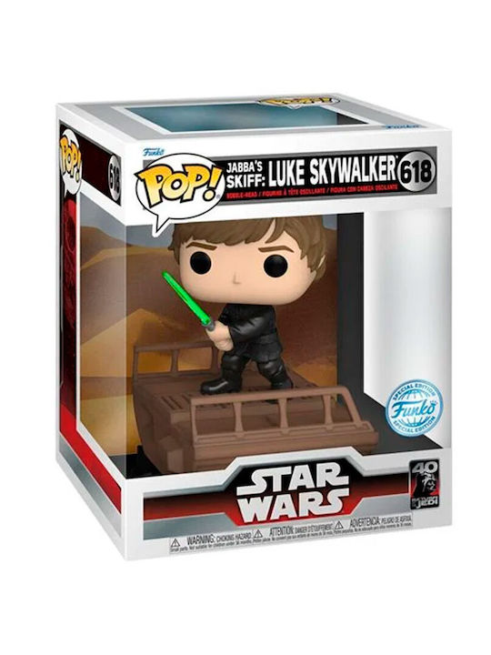 Funko Pop! Deluxe: Krieg der Sterne - Luke Skywalker Jabbas Schiffsflöße 618 Wackelkopf Sonderausgabe