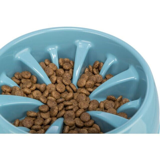 Trixie Пластмаса Купа Храна Бавно Хранене за Куче & Котка с Основа 1.4lt 25см (различни цветове)