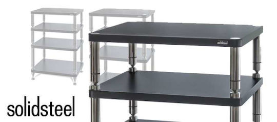 Solidsteel High-end Audio Rack Hy-3 Black Flat