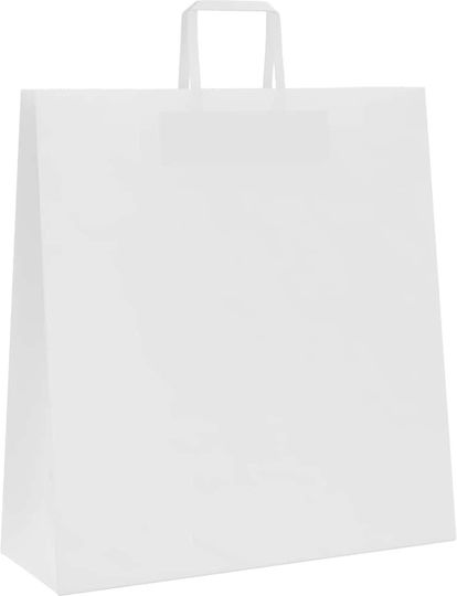 vidaXL Paper Bag for Gift White 45x48x17cm. 250pcs