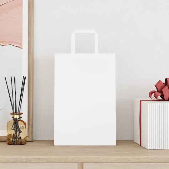 vidaXL Paper Bag for Gift White 21x31x11cm. 250pcs