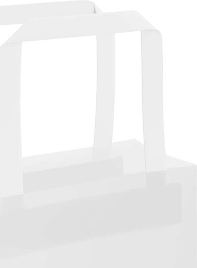 vidaXL Χάρτινη Τσάντα για Δώρο Λευκή 18x22x8εκ. 250τμχ