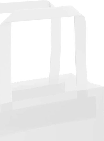 vidaXL Χάρτινη Τσάντα για Δώρο Λευκή 32x42x12εκ. 250τμχ