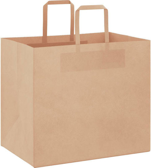 vidaXL Paper Bag for Gift Brown 32x28x22cm. 250pcs