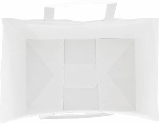 vidaXL Χάρτινη Τσάντα για Δώρο Λευκή 32x28x22εκ. 50τμχ
