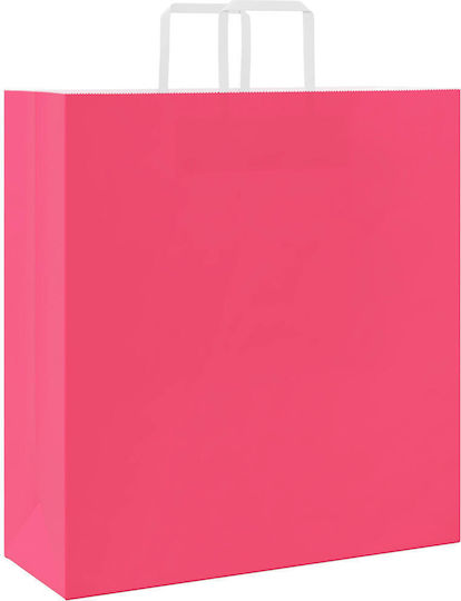 vidaXL Papier Tasche für Geschenke Rosa 45x48x17cm. 50Stück