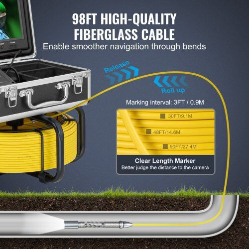 Vevor Endoscope Camera with 30m Cable