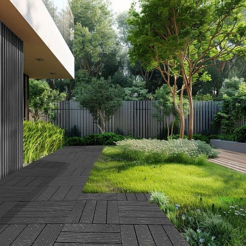 Vevor Terrassendiele für Gartenboden aus Kunststoff 30.48x30.48cm 10Stück