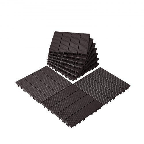 Vevor Placă pentru Podea de Grădină 30.48x30.48buc 10buc