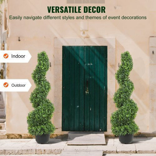 Arbore Artificial de Exterior Buxus (Box comun) Green 91.44cm 2buc Vevor