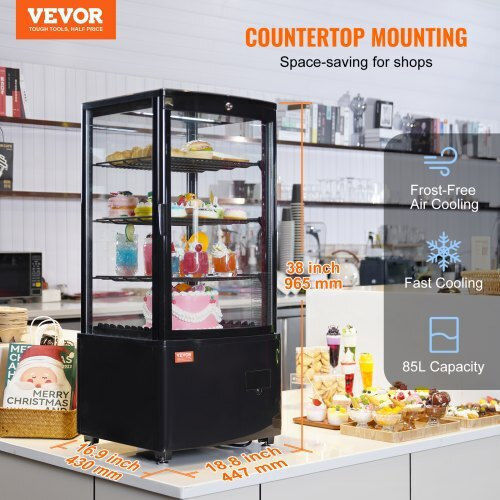 Vevor Vitrină de Congelare cu Capacitate 85lt 44.7x43x96.5cm
